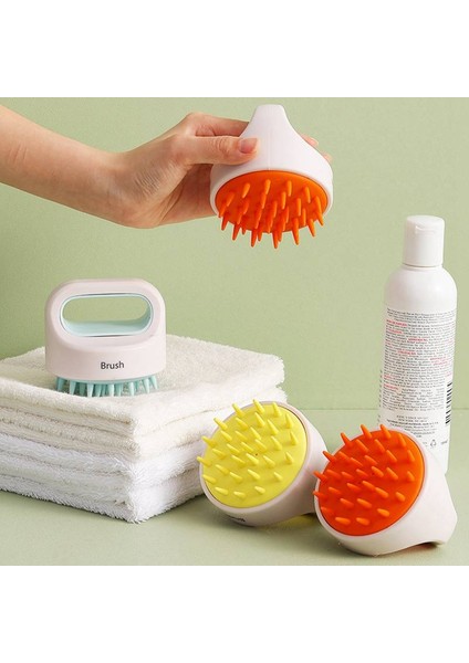 Gri Stil Kafa Vücut Yumuşak Kuru Islak Iki Kaymaz Fırça Banyo Masaj Fırçası Masaj Losyon Fırçası Yeni - Silikon Şampuan Fırçası (Yurt Dışından) fırsatları