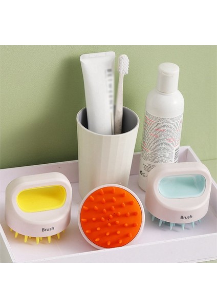 Gri Stil Kafa Vücut Yumuşak Kuru Islak Iki Kaymaz Fırça Banyo Masaj Fırçası Masaj Losyon Fırçası Yeni - Silikon Şampuan Fırçası (Yurt Dışından) indirimleri