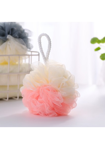 Bir Stil Yumuşak Duş Ağlı Köpük Sünger Vücut Peeling Arka Fırça Cilt Temizleyici Banyo Köpük Topu Cilt Bakımı Banyo Aksesuarları (Yurt Dışından)