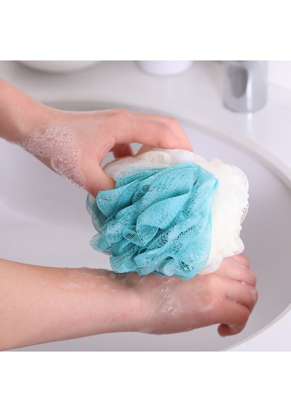 Bir Stil Yumuşak Duş Ağlı Köpük Sünger Vücut Peeling Arka Fırça Cilt Temizleyici Banyo Köpük Topu Cilt Bakımı Banyo Aksesuarları (Yurt Dışından) modelleri