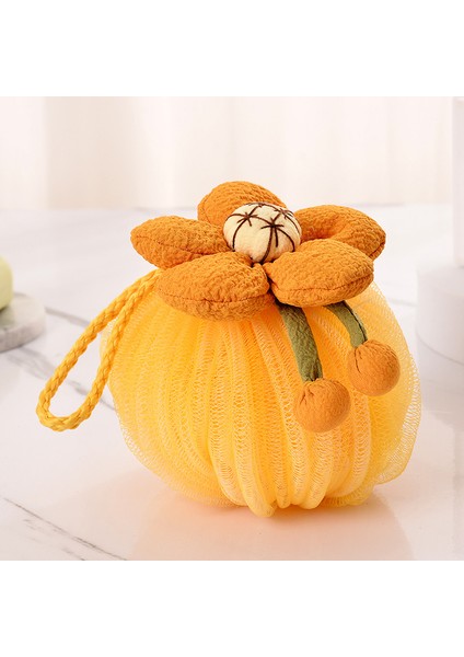 Bir Stil Yumuşak Fileli Banyo Topları Ayçiçeği Karikatür Yetişkin Çocuk Temizlik Fırçası Duş Süngeri Vücut Temizleyici Peeling Sünger Banyo Süngeri (Yurt Dışından)