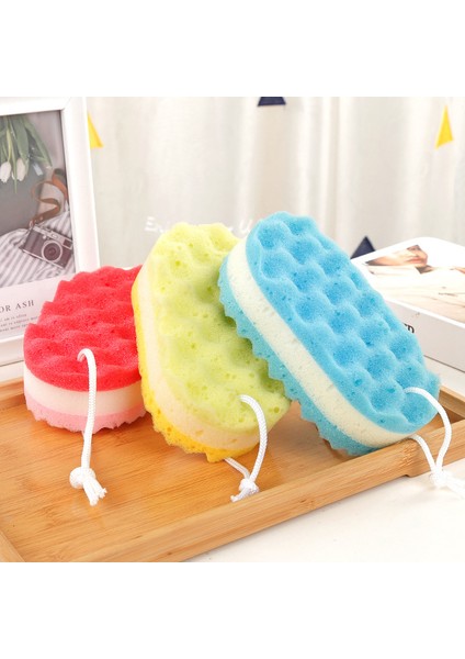 Kırmızı Stil Üç Katmanlı Dalga Banyo Süngeri Vücut Fırçası Duş Cilt Temiz Masaj Temizlik Duş Fırçası Banyo Ürünü Çocuklar Yetişkinler Için (Yurt Dışından) indirimleri