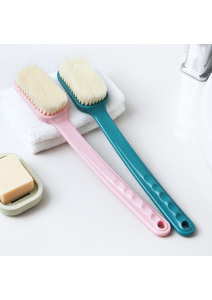 Pembe 1 Stil Uzun Sap Fırça ile Cilt Temizleme Masaj Fırçası - Sırtı Ölü Deriden Arındıran Banyo Fırçası (Yurt Dışından) modelleri