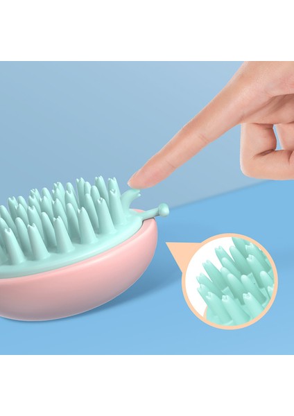C Stili Şampuan Fırçası Vücut Baş Deri Baş Masajı Silikon Tarak Baş Banyo Yıkama Duş Saç Dökülmesini Önler Vücut Fırçası (Yurt Dışından)