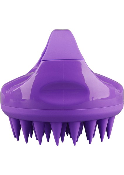 Mor Tarzı Kadınlar ve Evcil Hayvanlar Için Islak ve Kuru Saç Şampuan Fırçaları Yumuşak Silikon Kafa Masaj Fırçası (Yurt Dışından)