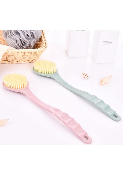 Yeşil Stil Uzun Saplı Vücut Fırçası Sırt Banyo Duş Sünger Temizleyici Peeling Masaj Cilt Bakımı Arındırıcı Banyo Seti Aksesuarları (Yurt Dışından) modelleri