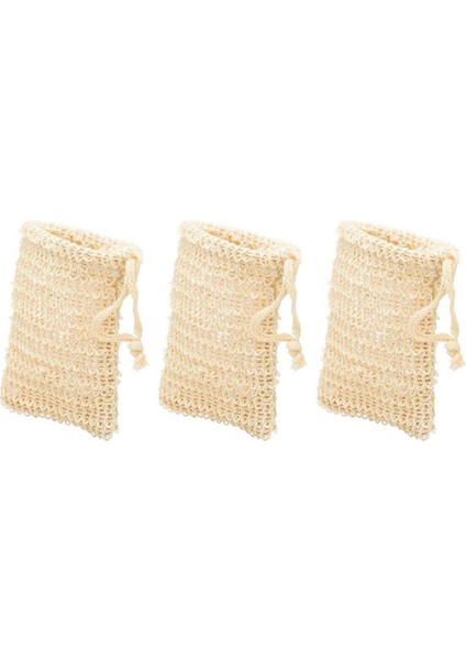 Krem Renkli Stil Yeniden Kullanılabilir Dayanıklı Vücut Fırçalayıcı Doğal Lüf Paspası Cilt Yıkayıcı Sabun Çantası Yıkanabilir Temizlik Için (Yurt Dışından)