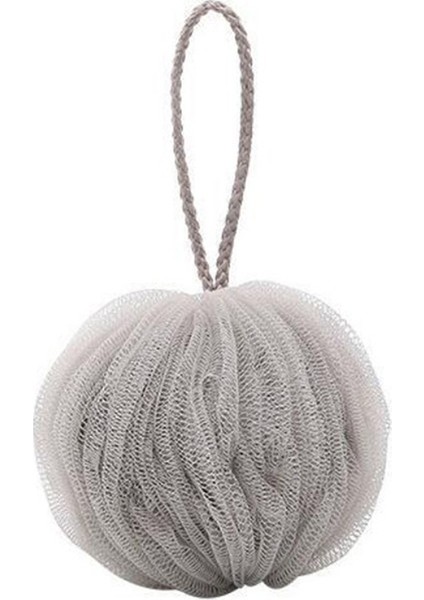 Gri Stil 1 Adet Yumuşak Duş Ağ Dokulu Sünger Banyo Köpük Topu Vücut Cilt Temizleyici Peeling Fırça (Yurt Dışından)