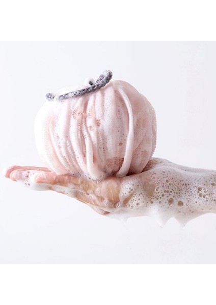 Gri Stil 1 Adet Yumuşak Duş Ağ Dokulu Sünger Banyo Köpük Topu Vücut Cilt Temizleyici Peeling Fırça (Yurt Dışından) modelleri