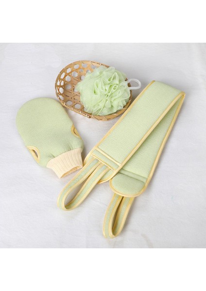 Yeşil-3 Adet Tarzı Vücut Temizleme Yıkama Bezi Yumuşak Fırça Ev Otel Banyo Duş Topu Sırt Peeling Eldiveni Seti (Yurt Dışından) fırsatları