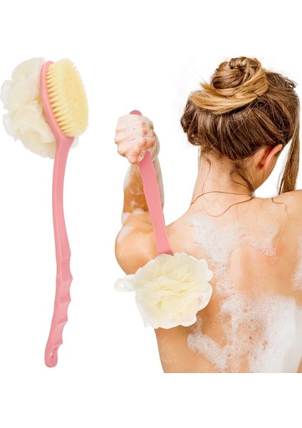 BA0910PK Stili Moda Yeni Uzun Saplı Askılı Yumuşak File Arka Vücut Banyo Duş Fırçası Sünger Banyo Için Sıcak Satış Duş Fırçası (Yurt Dışından)