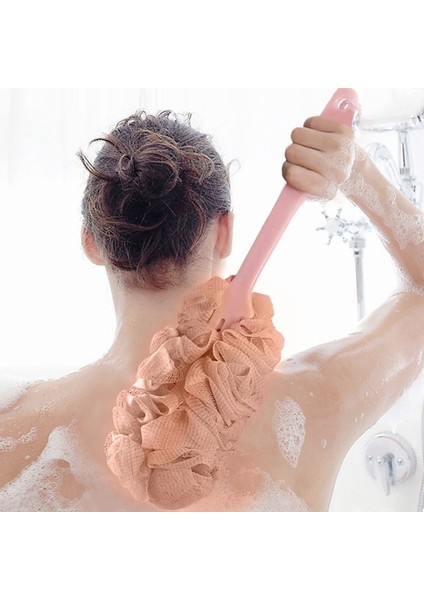 BA0910PK Stili Moda Yeni Uzun Saplı Askılı Yumuşak File Arka Vücut Banyo Duş Fırçası Sünger Banyo Için Sıcak Satış Duş Fırçası (Yurt Dışından) fiyatları