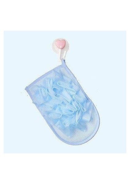 Mavi Stil Duş Için 1 Adet Vücut Temizleme Fırça Eldiveni Ev Peeling Banyo Süngeri Süpürgesi Kalınlaştırılmış Çift Taraflı Banyo Havlusu Banyo Malzemeleri (Yurt Dışından)