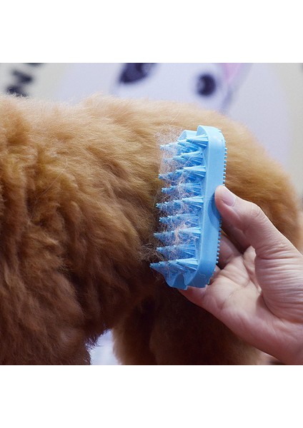 Yeşil Stil Köpek Silikon Kafa Vücut Saç Masaj Fırçası Tarak Saç Yıkama Duş Banyo Spa Fırçası (Yurt Dışından) fırsatları