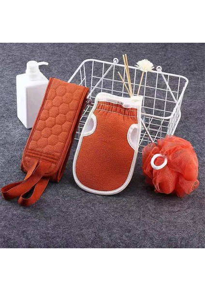 Kırmızı Stil Banyo Vücut Peeling Fırça Seti - Türkçe (Yurt Dışından)
