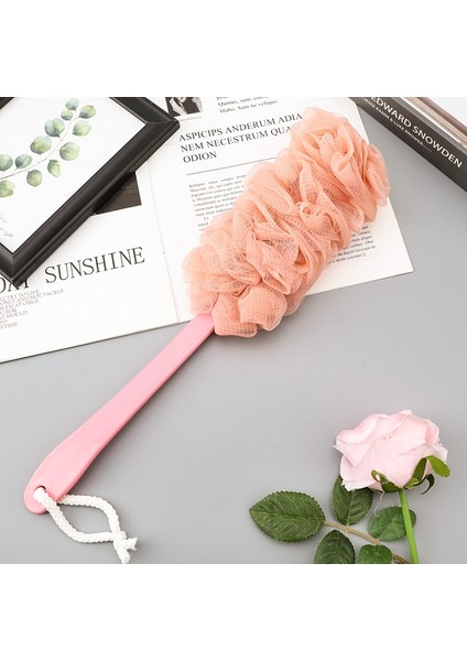 BA0454BG Stili Moda Yeni Uzun Saplı Askılı Yumuşak File Arka Vücut Banyo Duş Fırçası Sünger Banyo Için Sıcak Satış Duş Fırçası (Yurt Dışından) fırsatları