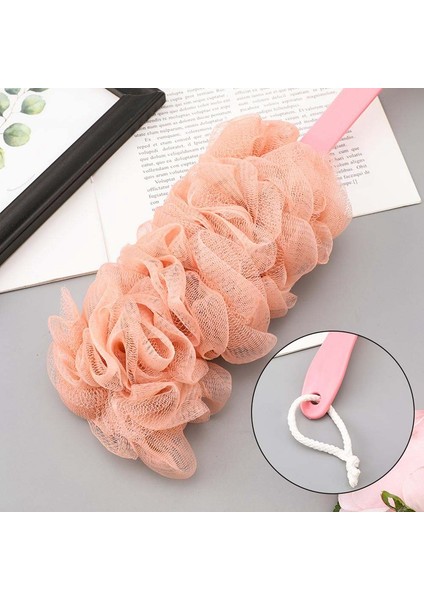 BA0454BG Stili Moda Yeni Uzun Saplı Askılı Yumuşak File Arka Vücut Banyo Duş Fırçası Sünger Banyo Için Sıcak Satış Duş Fırçası (Yurt Dışından) indirimleri