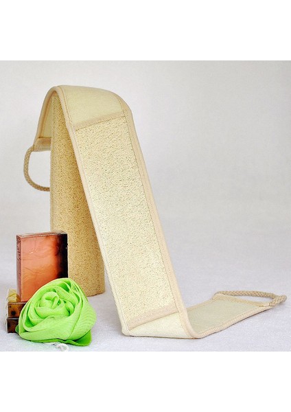 Bej Tarzı Keten Banyo Fırçası Masaj Peeling Bez Sırt Askısı Duş Aracı Vücut Fırçası Sünger Scrubber Fırça Yeni Moda (Yurt Dışından) modelleri