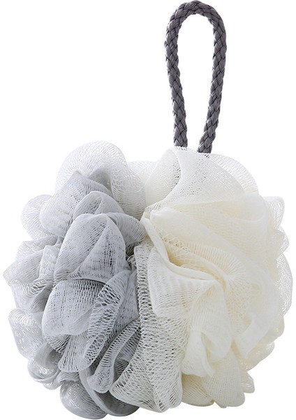 1 Adet Gri Stil Yumuşak Duş Ağlı Köpüren Sünger Vücut Peeling Köpük Topu Sırt Fırçası Cilt Temizleyici Banyo Cilt Bakımı Banyo Aksesuarları (Yurt Dışından)