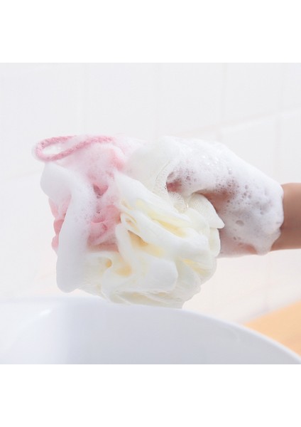 1 Adet Gri Stil Yumuşak Duş Ağlı Köpüren Sünger Vücut Peeling Köpük Topu Sırt Fırçası Cilt Temizleyici Banyo Cilt Bakımı Banyo Aksesuarları (Yurt Dışından) fırsatları