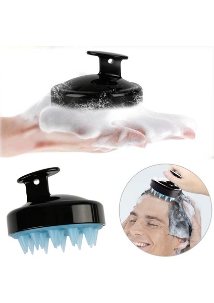 Mavi Stil Banyo Fırçası Silikon Saç Derisi Şampuan Masaj Fırçası Yıkama Tarak Duş Başlığı Saç Meridyen Spa Masaj Duş Banyo Fırçası (Yurt Dışından) fiyatları