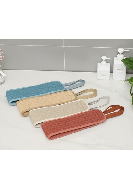 Gri Tarzı Çift Taraflı Uzun Banyo Havlu Çekme Kayışı Peeling Sırt Fırçası Duş Lofah Vücut Cilt Temizleme Banyo Havlusu (Yurt Dışından) fırsatları