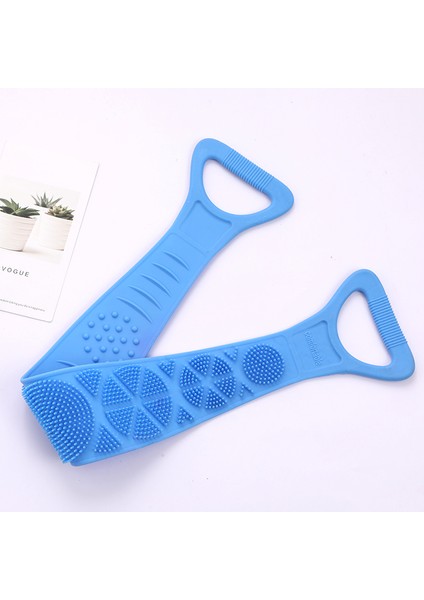 Mavi Stil Sihirli Silikon Fırçalar Banyo Havluları Sırt Temizleme Çamur Soyulması Vücut Masajı Duş Uzatılmış Temizleme Fırçaları (Yurt Dışından)