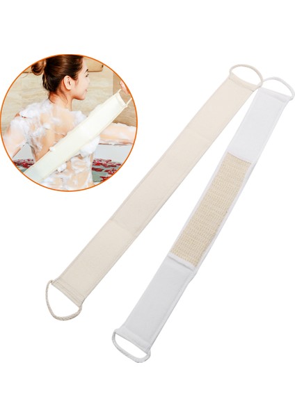 Beyaz Stil Cinsiyet Farkı Gözetmeyen Masaj Spa Süngeri Peeling Sırt Kayışı Vücut Peeling Vücut Cilt Havlu Fırça Spa Masaj Peelingler (Yurt Dışından) modelleri