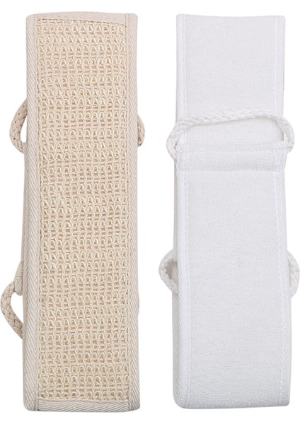 Beyaz Stil Cinsiyet Farkı Gözetmeyen Masaj Spa Süngeri Peeling Sırt Kayışı Vücut Peeling Vücut Cilt Havlu Fırça Spa Masaj Peelingler (Yurt Dışından) fırsatları