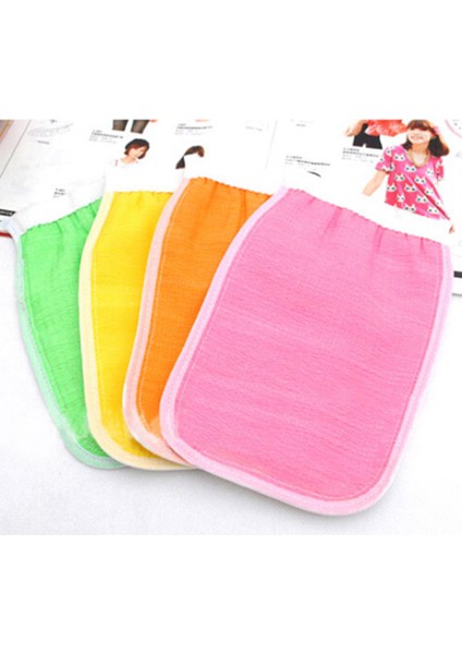 Sarı Stil Kore Peeling Vücut Temizleme Havlu Kaba Taneli Fırça Çift Taraflı Havlu (Yurt Dışından)