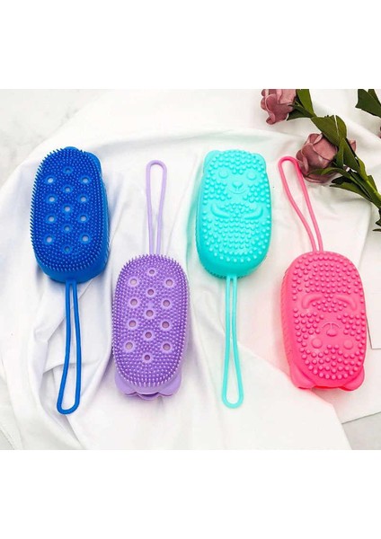 Mor 1 Adet Tarzı Hızlı Köpüren Banyo Fırçası Silikon Masaj Fırçası Çocuk ve Yetişkinler Için- Turkish (Yurt Dışından) fırsatları