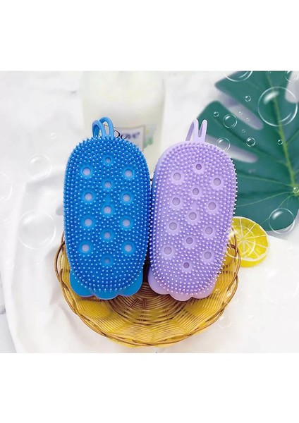 Mor 1 Adet Tarzı Hızlı Köpüren Banyo Fırçası Silikon Masaj Fırçası Çocuk ve Yetişkinler Için- Turkish (Yurt Dışından) indirimleri