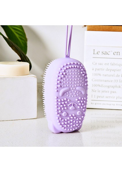 Yeşil Stil Yaratıcı Silikon Vücut Banyo Fırçası Yumuşak Peeling Duş Fırçası Bebek Sünger Yıkama Çift Taraflı Masaj Fırçası Sihirli Fırçalar (Yurt Dışından)