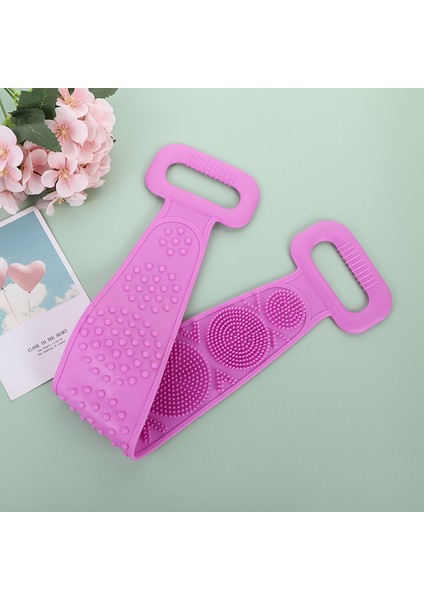 Kırmızı Stil Sihirli Silikon Fırçalar Banyo Havluları Ovma Sırt Çamur Soyulma Vücut Masajı Duş Uzatılmış Temizleme Duş Fırçaları (Yurt Dışından) modelleri