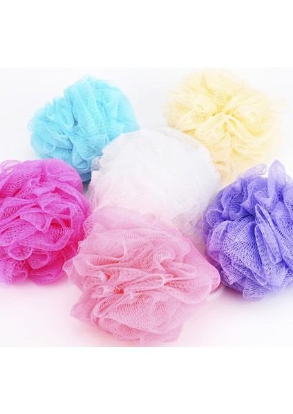 5 Adet Tarzı Duş Ağ Küre Sünger Çiçek Peeling Vücut Fırça Pufu Yararlı Ev Banyo Öğrenci Yurt Duş Araçları (Yurt Dışından)