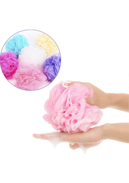 5 Adet Tarzı Duş Ağ Küre Sünger Çiçek Peeling Vücut Fırça Pufu Yararlı Ev Banyo Öğrenci Yurt Duş Araçları (Yurt Dışından) fırsatları