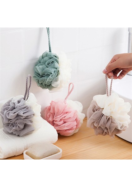 1 Adet Kayısı Tarzı Yumuşak Duş Ağlı Köpüren Sünger Vücut Peeling Köpük Topu Sırt Fırçası Cilt Temizleyici Banyo Cilt Bakımı Banyo Aksesuarları (Yurt Dışından)