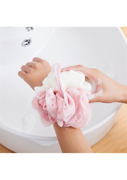 1 Adet Kayısı Tarzı Yumuşak Duş Ağlı Köpüren Sünger Vücut Peeling Köpük Topu Sırt Fırçası Cilt Temizleyici Banyo Cilt Bakımı Banyo Aksesuarları (Yurt Dışından) fırsatları