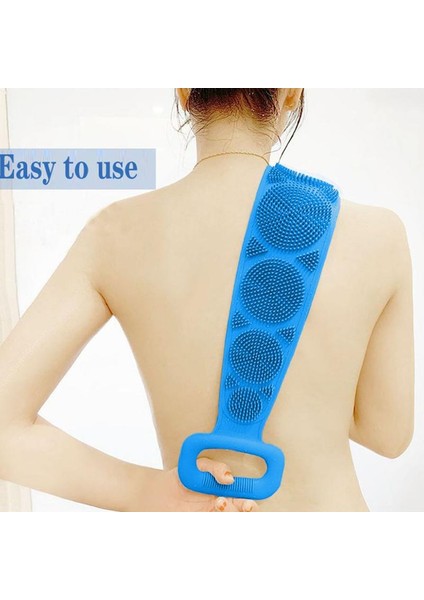 E Stili Silikon Vücut Fırçası Banyo Kemeri Banyo Duş Soyulma Sırt Fırçası Kemer Yıkama Banyo Temizleme Araçları Banyo Scrub Kemer Lekeleri Çıkarıcı (Yurt Dışından) fiyatları