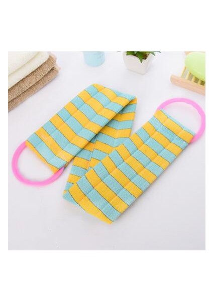 Bir Stil Kalın Spa Sünger Banyo Vücut Fırça Sırt Askısı Duş Masaj Peeling Yıkama Ped Havlu Için Vücut Cilt Temizleme (Yurt Dışından)