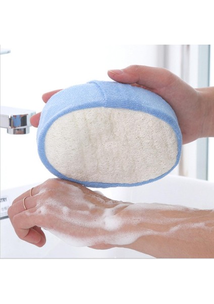 Beyaz Stil Doğal Lofah Sünger Yüz Vücut Banyo Duş Spa Peeling Fırçası Masaj Fırçası Banyo Aksesuarları (Yurt Dışından) fiyatları