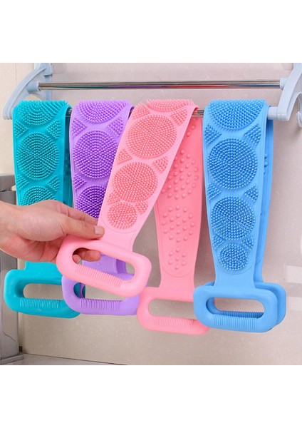 No.1 Tarzı Silikon Temizleme Kemer Vücut Fırçası Banyo Duş Başlığı ile Banyo Fırçası Eksfoliye Sırt Fırçası Yıkama Banyo Temizleme Aracı (Yurt Dışından) fiyatları