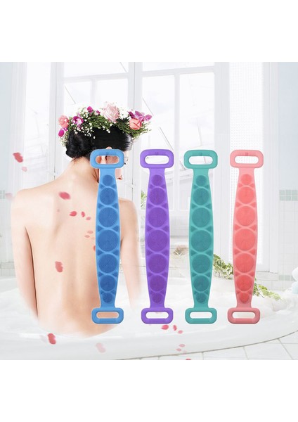 No.1 Tarzı Silikon Temizleme Kemer Vücut Fırçası Banyo Duş Başlığı ile Banyo Fırçası Eksfoliye Sırt Fırçası Yıkama Banyo Temizleme Aracı (Yurt Dışından) indirimleri
