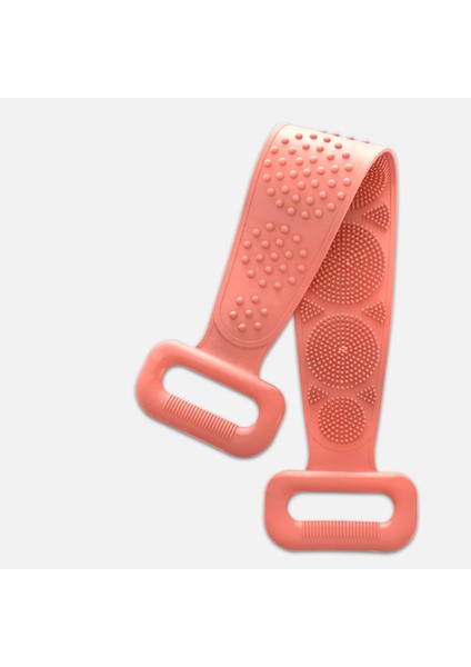 Pembe 60CM Tarzı Yeni Sihirli Silikon Fırçalar - Banyo Havlusu Vücut Fırçası Banyo Kemeri Peeling Sırt Fırçası Kemer Yıkama Cilt Ev Temiz Duş Fırçaları (Yurt Dışından)