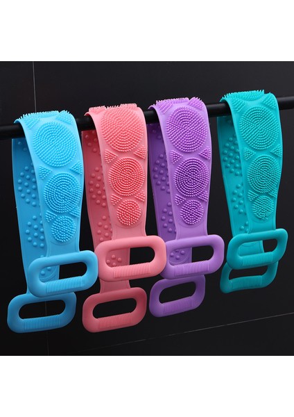 Pembe 60CM Tarzı Yeni Sihirli Silikon Fırçalar - Banyo Havlusu Vücut Fırçası Banyo Kemeri Peeling Sırt Fırçası Kemer Yıkama Cilt Ev Temiz Duş Fırçaları (Yurt Dışından) fırsatları