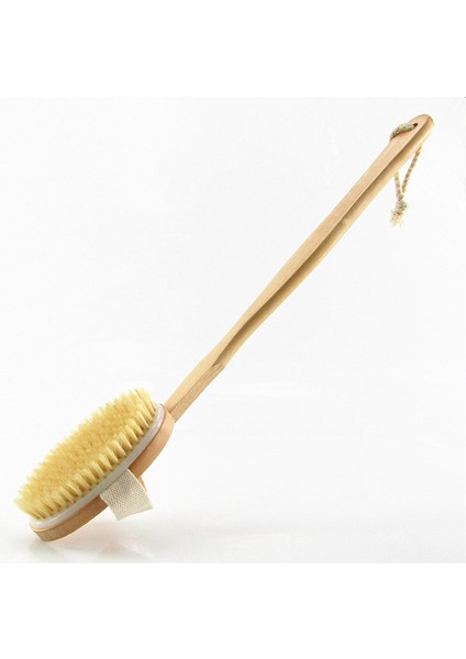 Tutma Yeri Stili Yok Banyo Için Doğal Kıl Sırt Fırçası ile Pumice Kuru Masaj Vücut Arındırıcı Duş Fırçası (Yurt Dışından) fiyatları