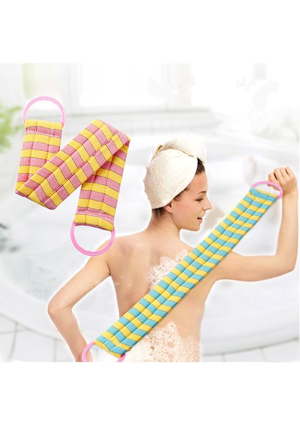 D Stili Kalın Spa Sünger Banyo Vücut Fırça Sırt Askısı Duş Masaj Peeling Yıkama Ped Havlu Için Vücut Cilt Temizleme (Yurt Dışından) indirimleri