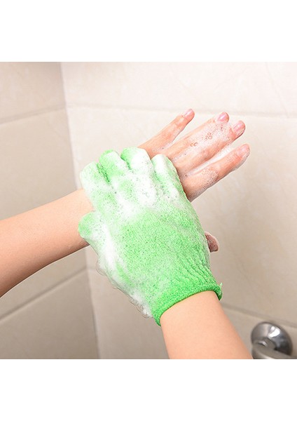 Beyaz Stil Beş Parmak Banyo Havlu Peeling Eldiveni Duş Şeker Renkler Vücut Yıkama Cilt Spa Fırçası Banyo Malzemeleri Çok Renkli (Yurt Dışından)