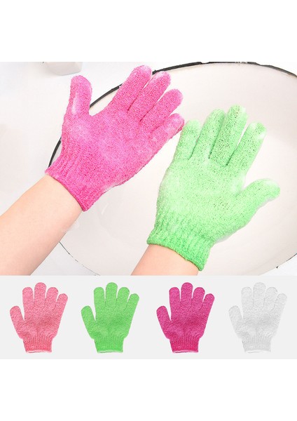 Beyaz Stil Beş Parmak Banyo Havlu Peeling Eldiveni Duş Şeker Renkler Vücut Yıkama Cilt Spa Fırçası Banyo Malzemeleri Çok Renkli (Yurt Dışından)