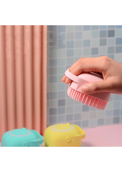 Gülen Yüz Sarı Stil Yeni Sevimli Sihirli Silikon Fırçalar Banyo Havlusu Vücut Fırçası Banyo Kemer Peeling Yıkama Cilt Ev Temiz Duş Fırçaları (Yurt Dışından)